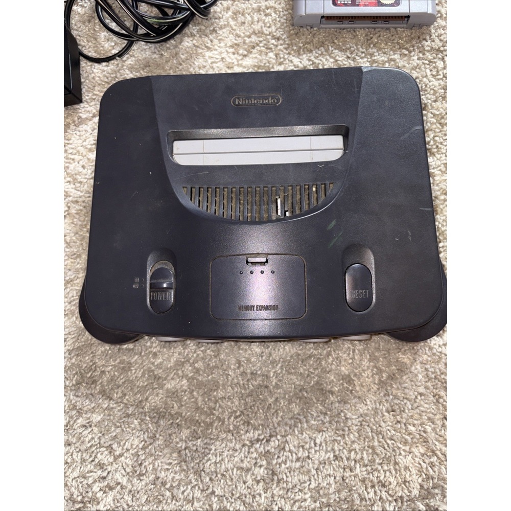 Nintendo 64 Home Console Tested / OEM power Cord And WWF‎ Attitude - Picture 2 of 8